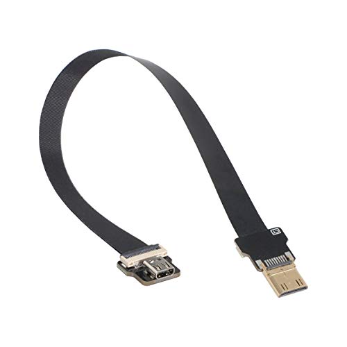 xiwai CYFPV Mini HDMI Stecker auf Micro HDMI Buchse Verlängerung FPC Flachkabel 1080P für FPV HDTV Multicopter Luftaufnahmen (0.8M) von xiwai