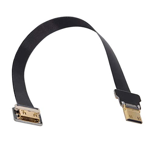 xiwai CYFPV Mini HDMI Stecker auf Mini HDMI Buchse Verlängerung FPC Flachkabel 1080P für FPV HDTV Multicopter Luftaufnahmen (0,2m) von xiwai