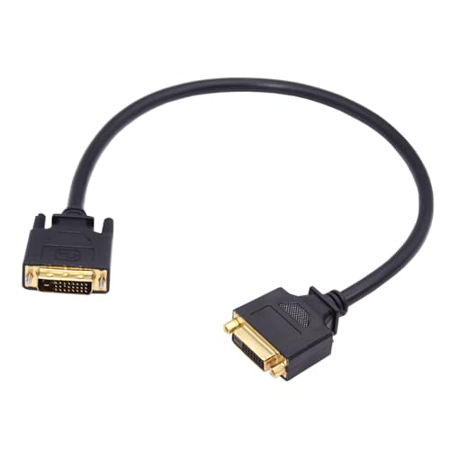 xiwai DVI 24+1 auf DVI Stecker auf Buchse, Verlängerungskabel, 50 cm, DVI-D Dual Link Digital Video für Monitor Grafikkarte von xiwai