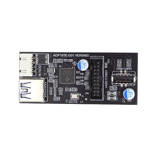xiwai Dual-Ports USB 3.0 19/20Pin & Typ-E weiblicher Header-Splitter zu Single 19/20Pin Motherboard Connector PCBA-Adapter-Hub 5Gbit/s von xiwai