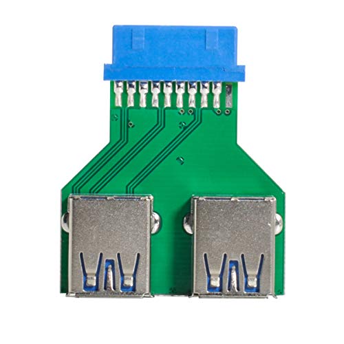 xiwai Dual USB 3.0 A Typ Buchse auf Motherboard 20/19 Pin Box Header Slot Adapter PCBA von xiwai