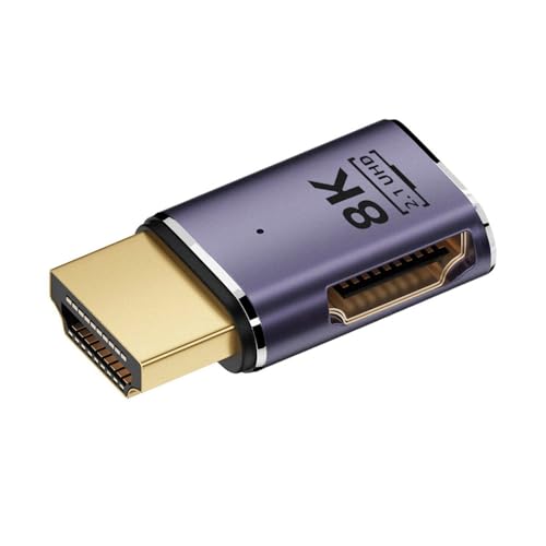 xiwai HDMI 8K Stecker auf HDMI 2.1 Weibliche Flache horizontale 90 Grad Links gewinkelte UHD Verlängerungsadapter Unterstützung 8K 60hz HDTV von xiwai