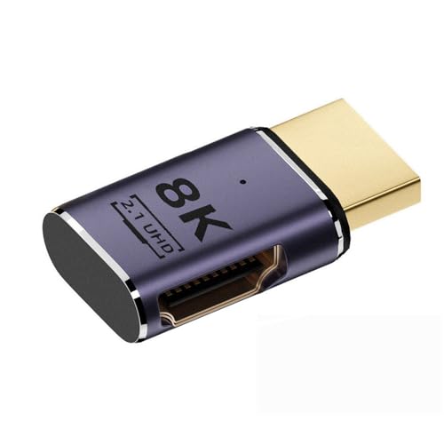 xiwai HDMI 8K Stecker auf HDMI 2.1 Weibliche Flache horizontale 90 Grad rechtwinklige UHD Verlängerungsadapter Unterstützung 8K 60hz HDTV von xiwai