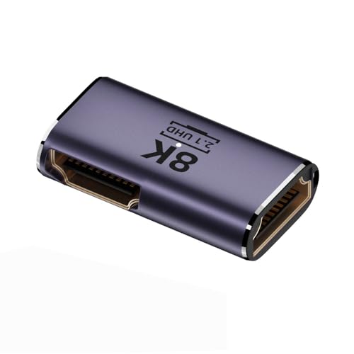 xiwai HDMI 8K Weiblich zu HDMI 2.1 Weiblich 90 Grad gewinkelte UHD Verlängerung Gold Konverter Adapter Unterstützung 8K 60hz HDTV von xiwai