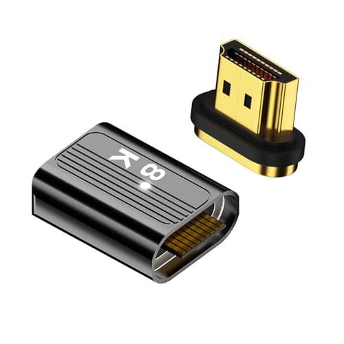 xiwai HDMI-Magnetstecker 8K Typ A HDMI 2.1 Stecker auf Buchse gerader Videoadapter für HDTV-Laptop von xiwai