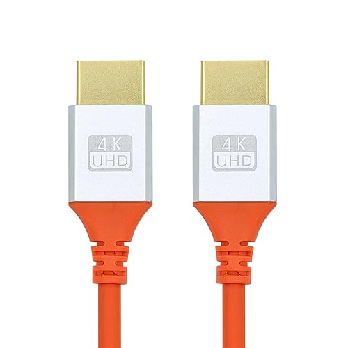 xiwai Hochgeschwindigkeits-HDTV-Kabel 4K HDMI zu HDMI Ultra Soft High Flex Hyper Super Flexibles Kabel Typ A Stecker auf Stecker für HDTV-Computer 0,5 m von xiwai