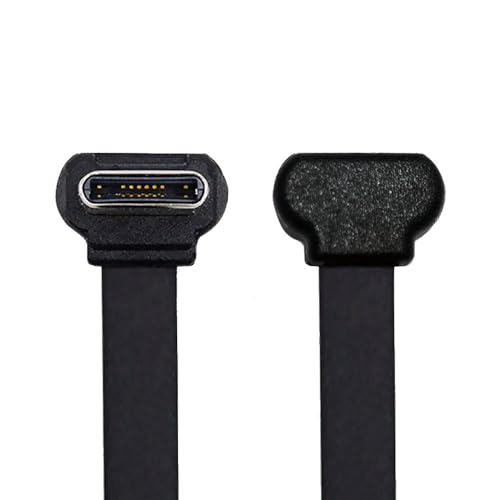 xiwai Kurzes USB2.0-Datenkabel, 2,76 Zoll, ultradünn, flach, USB-C Typ C auf USB-C Power-Winkelstecker, 65 W, Schnellladung für Laptop, Tablet, Telefon xiwai Kurzes USB2.0-Datenkabel, 2,76 Zoll, ultradünn, flach, USB-C Typ C auf USB-C Power-Winkelstecker, 65 W, Schnellladung für Laptop, Tablet, Telefon von xiwai
