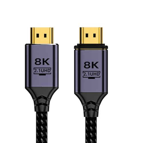 xiwai Magnetischer Stecker 8K HDMI 2.1 Typ A Stecker auf Stecker Videokabel 1 m Aluminiumgehäuse geflochten für Laptop HDTV von xiwai