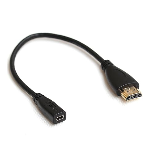 xiwai Micro HDMI Buchse Buchse auf HDMI Stecker Adapterkabel für Tablet Handy 20 cm xiwai Micro HDMI Buchse Buchse auf HDMI Stecker Adapterkabel für Tablet Handy 20 cm von xiwai