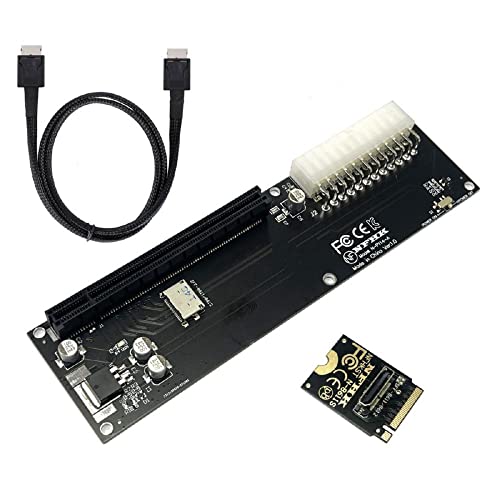 xiwai Oculink SFF-8611 Datenkabel, PCI-E 3.0 Karte - PCI Express M.2 M-Key auf SFF-8612 Host Adapter für GPD Win Max2 Externe Grafikkarte & SSD von xiwai