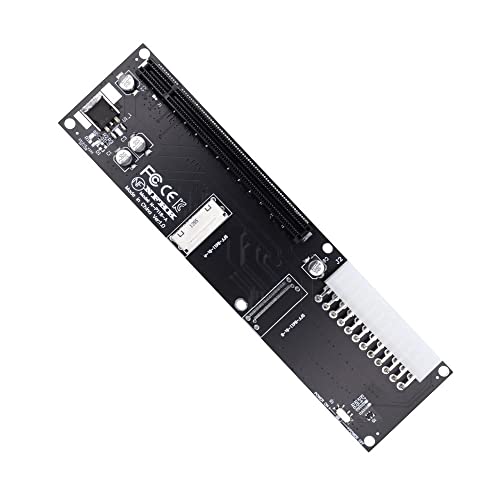 xiwai Oculink SFF-8612 8611 8X auf 16x PCIE PCI-Express Adapter mit ATX 24pin Power Port für Mainboard Grafikkarte von xiwai