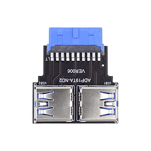 xiwai Rechtwinkliger USB 3.0 20/19 Pin Buchse auf Motherboard Box Header Slot Adapter 5Gbps PCBA Horizontal Typ von xiwai