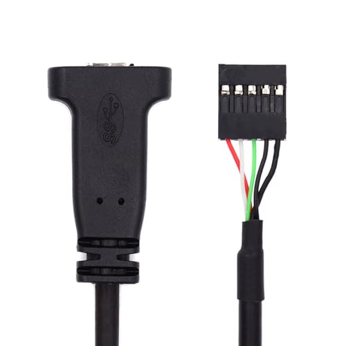 xiwai Single Port USB 3.1 Typ C USB-C Buchse auf USB 2.0 Motherboard 9pin 10pin Header-Kabel mit Halterung 20 cm von xiwai