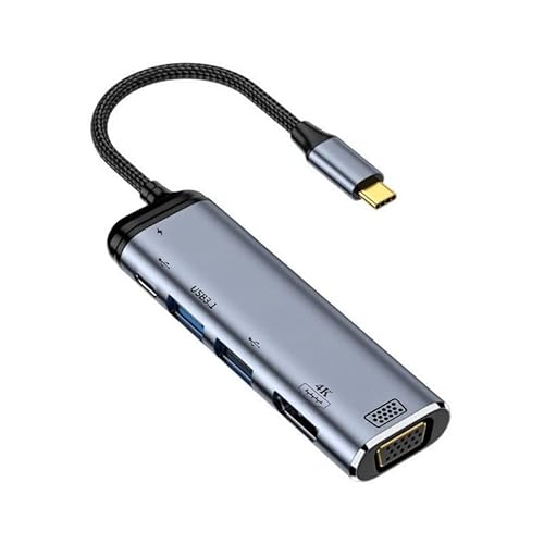xiwai Typ C USB3.1 USB-C auf HDMI VGA Dual USB 3.0 HUB Konverter HDTV Multiport Adapter 4K 60hz 1080p mit weiblichem PD 100W Power Port xiwai Typ C USB3.1 USB-C auf HDMI VGA Dual USB 3.0 HUB Konverter HDTV Multiport Adapter 4K 60hz 1080p mit weiblichem PD 100W Power Port von xiwai