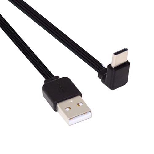 xiwai USB 2.0 Stecker auf USB-C Typ-C Up Down abgewinkelt 90 Grad Daten flach Slim FPC Kabel für FPV & Disk & Phone von xiwai