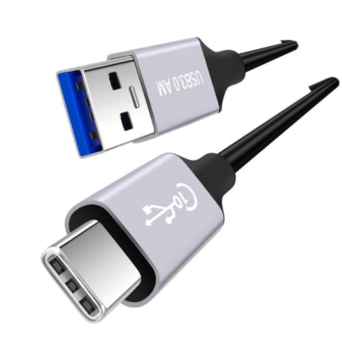 xiwai USB 3.1-Kabel USB C 3A Schnellladekabel Typ C Stecker auf USB 3.0 Typ A Stecker 10 Gbit/s Datenkabel 2,0 m/6,56 Fuß für Laptop, Telefon, Festplatte von xiwai