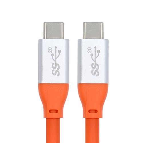 xiwai USB 3.2 Gen 2 Typ-C-Stecker auf USB-C-Stecker, Lade- und Datenkabel, 1,8 m, 20 Gbit/s, High Flex, ultraweich, 100 W, 8K, 5 K, 4 K, Monitor-Display, USB 4.0, hyper super flexibles Kabel, perfekt von xiwai