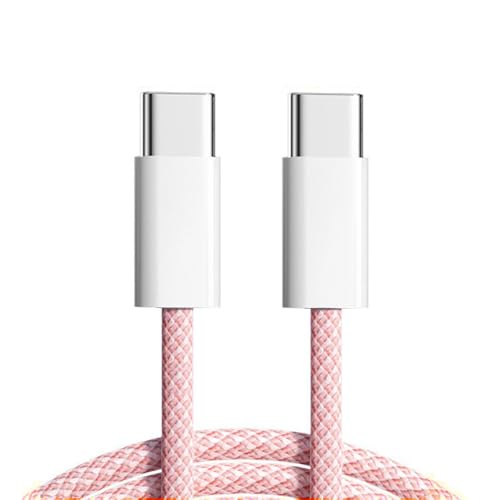 xiwai USB-C-Kabel, 27 W, 65 W, 480 Mbit/s, Datenkabel, Typ C, Schnellladung für Handy, Tablet und Laptop, 0,2 m, rosa Hülle xiwai USB-C-Kabel, 27 W, 65 W, 480 Mbit/s, Datenkabel, Typ C, Schnellladung für Handy, Tablet und Laptop, 0,2 m, rosa Hülle von xiwai