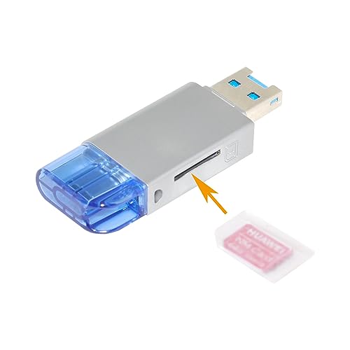 xiwai USB-C Typ C / USB 2.0 zu NM Nano-Speicherkarte TF Micro SD-Kartenleser für Huawei-Handy-Laptop von xiwai