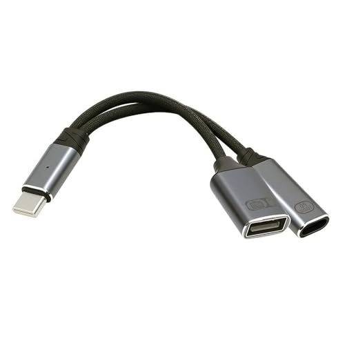 xiwai USB-C Typ-C Stecker auf 480Mbps USB 2.0 Buchse OTG Adapter & 100W PD Power Ladekabel für Laptop Tablet Telefon Mehr Typ C Geräte xiwai USB-C Typ-C Stecker auf 480Mbps USB 2.0 Buchse OTG Adapter & 100W PD Power Ladekabel für Laptop Tablet Telefon Mehr Typ C Geräte von xiwai