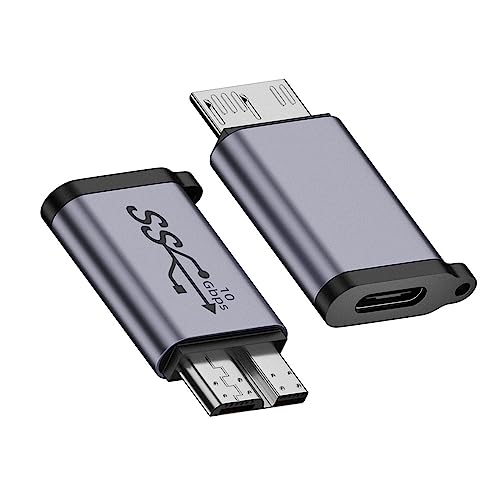 xiwai USB-C USB 3.1 Typ C Buchse auf Micro USB 3.0 Stecker Adapter Daten 10 Gbit/s Stromkonverter für Laptop PC SSD Festplatte von xiwai