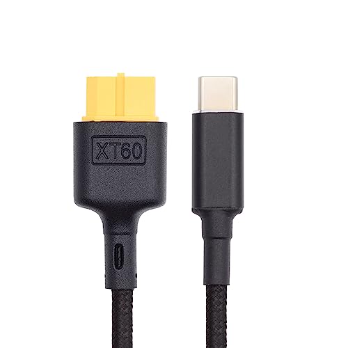 xiwai USB-Typ-C auf XT60 Adapterkabel, Schnellladung, USB-C-Ladekabel, SC100-Protokoll XT60 für RC-Lipo-Batterie, Quadcopter, Multicopter, Aeromodelling, 0,5 m xiwai USB-Typ-C auf XT60 Adapterkabel, Schnellladung, USB-C-Ladekabel, SC100-Protokoll XT60 für RC-Lipo-Batterie, Quadcopter, Multicopter, Aeromodelling, 0,5 m von xiwai