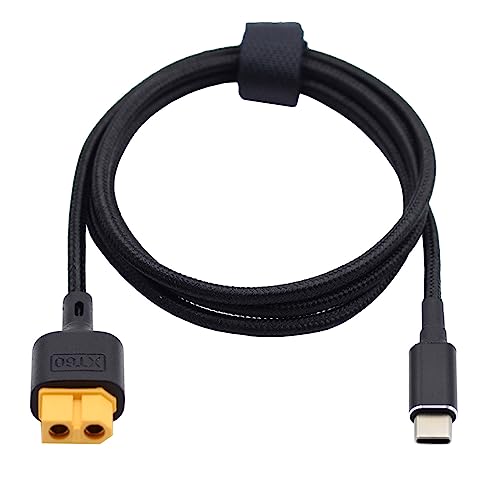 xiwai USB Typ-C auf XT60 Adapterkabel, Schnellladung, USB-C-Ladekabel, SC100-Protokoll XT60 für RC-Lipo-Batterie, Quadcopter, Multicopter, Aeromodelling, 1 m xiwai USB Typ-C auf XT60 Adapterkabel, Schnellladung, USB-C-Ladekabel, SC100-Protokoll XT60 für RC-Lipo-Batterie, Quadcopter, Multicopter, Aeromodelling, 1 m von xiwai