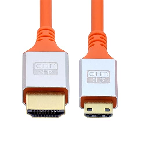 xiwai Ultra Soft High Flex HDTV Kabel Mini HDMI 4K zu HDMI Hyper Super Flexibles Kabel High Speed Typ-A Stecker auf Stecker für Computer 0,5 m von xiwai