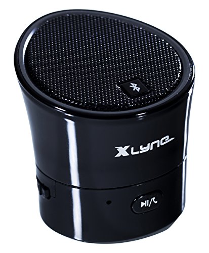 XLYNE 93007 Bluetooth Lautsprecher für Smartphone und Tablet mit integriertem Mikrofon schwarz von xlyne