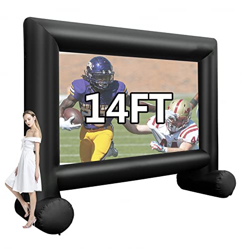 Xmaybang 4,3 m aufblasbare Filmleinwand, Outdoor-Projektor-Leinwand, Front-/Rückprojektion, inklusive Gebläse, Sockel, Gurte und Aufbewahrungstasche Xmaybang 4,3 m aufblasbare Filmleinwand, Outdoor-Projektor-Leinwand, Front-/Rückprojektion, inklusive Gebläse, Sockel, Gurte und Aufbewahrungstasche von xmaybang