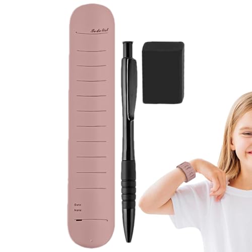 xowwyue Memo -Handgelenkband, Silicon Memo -Handgelenkbänder, Notepad mit Stift und Radiergummi, Silikon wasserdichtes Armband für die Arbeitserinnerung Fitness Tracking Daily Organisation xowwyue Memo -Handgelenkband, Silicon Memo -Handgelenkbänder, Notepad mit Stift und Radiergummi, Silikon wasserdichtes Armband für die Arbeitserinnerung Fitness Tracking Daily Organisation von xowwyue