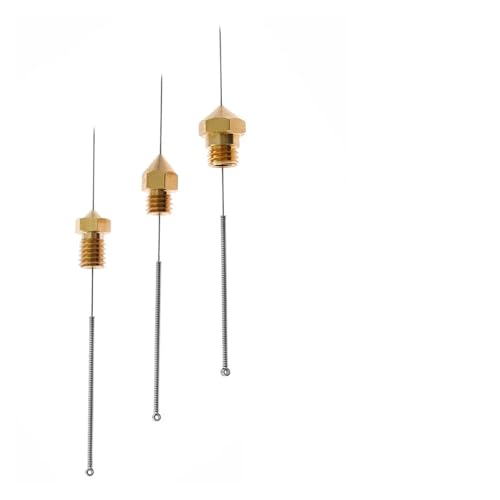 10 stücke 3D Drucker Werkzeuge Edelstahl Düse Reinigung Nadeln V6 Düse MK8 Düse Bohrer Nadel for 3D Drucker V2(0.2mm 10Pcs) von xuyuyan