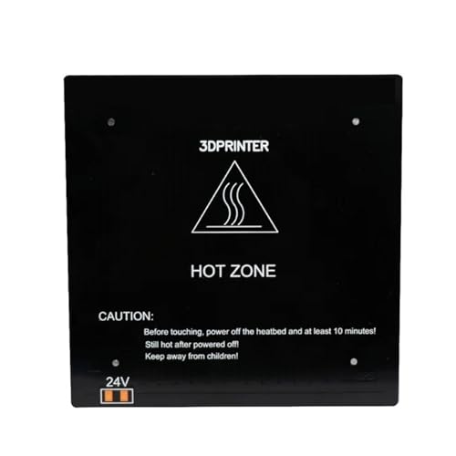 180 * 180 * 3mm 3D Drucker DIY Teile Schwarz Aluminium Heißer Bett + Halterung Unterstützung Platte + ultrabase Erhitzt for Heißer-bett 24V/190W(Type A) von xuyuyan