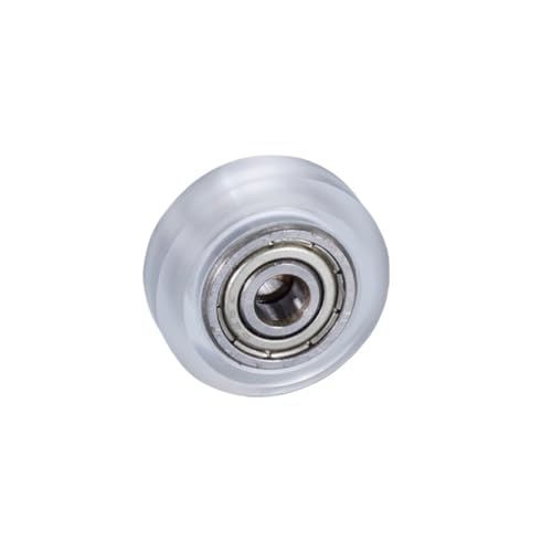 3D-Drucker-Kunststoffrad POM Big Models Passives Rundrad Umlenkrolle for CNC-V-Nut(Clear-with bearing,10pcs) von xuyuyan