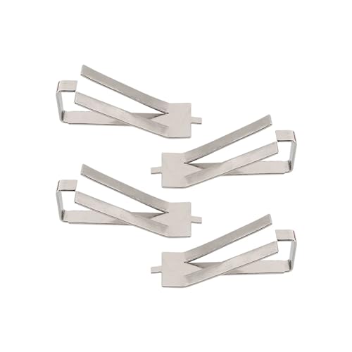 4PCS 3D Drucker Teile Edelstahl Glas Erhitzt Bett Clips Clamp Halter Heatbed Clip for Ender 3 V2 Ender3 pro CR-10S(4Pcs Clips B) von xuyuyan