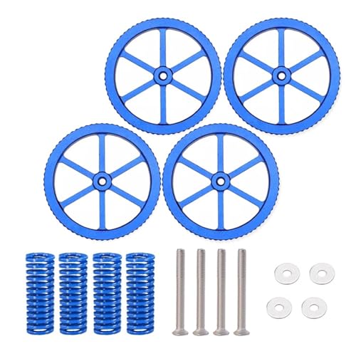 4PCS M3/M4 Schrauben Muttern Wärme Bett Nivellierung Frühling Knopf Teile 3D Drucker Druck Plattform Kalibrierung Zubehör(Type H -Blue Spring) von xuyuyan
