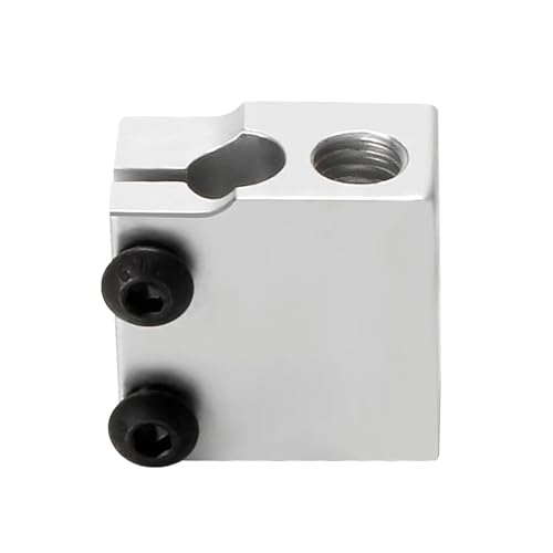 Beheizter Block-Extruder, Aluminium, Hotend Volcano PT100, beheizter Block, Silikon-Gehäuseabdeckung, 3D-Drucker-Teile(Violet) von xuyuyan