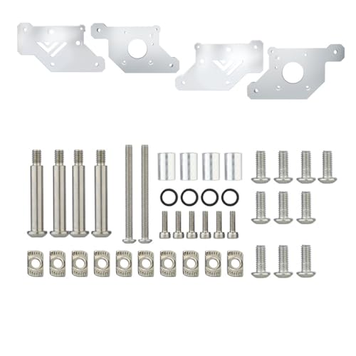 CNC VzBoT 330 AWD Aluminium-Motorhalterung vorne und hinten for Ultra-Hochgeschwindigkeits-3D-Drucker VzBoT (Schrauben nicht im Lieferumfang enthalten)(Front Motor Mount-S) von xuyuyan