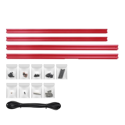 Clicky-Clack-Kühlschranktür-Set for Voron 2.4 350 m Voron Trident Clicky-Clack-Tür ohne Panel 3D-Druckerzubehör(Red profile) von xuyuyan