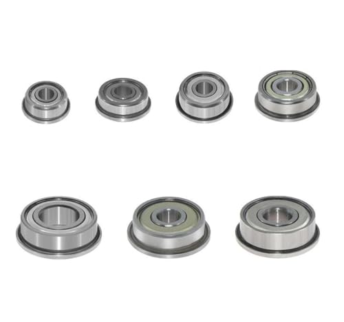 Flansch Kugellager F604ZZ F623ZZ F624ZZ F625ZZ F684ZZ F688ZZ 3D Drucker Teile Rillenscheibe Rad Aluminium Teil(F625ZZ,10PCS) von xuyuyan