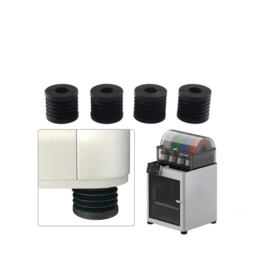 For Labor P1P/P1S Anti Vibration Füße Pad Anti-rutsch Anti-Schock Staub-proof Gummi Fuß Pad x1/X1C 3D Drucker(4pcs) von xuyuyan