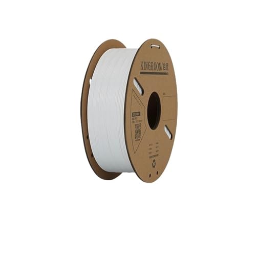 Standard 1 kg PLA PETG TPU ABS Filament 1,75 mm +/- 0,03 mm keine Blasen 3D-Drucker Kunststoff, zufällige Spule(PETG White) von xuyuyan