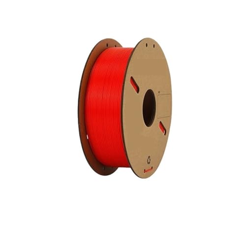 Standard 1 kg PLA PETG TPU ABS Filament 1,75 mm +/- 0,03 mm keine Blasen 3D-Drucker Kunststoff, zufällige Spule(PLA Red) von xuyuyan