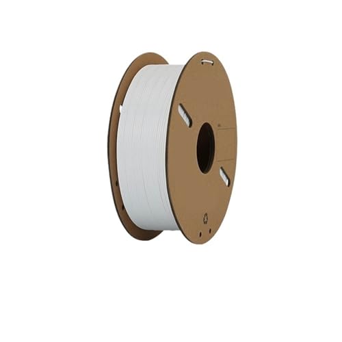 Standard 1 kg PLA PETG TPU ABS Filament 1,75 mm +/- 0,03 mm keine Blasen 3D-Drucker Kunststoff, zufällige Spule(PLA White) von xuyuyan
