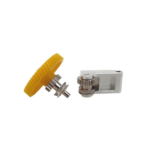 Upgrade der Extruder-Getriebebaugruppe aus gehärtetem Stahl for Lab P1S P1P X1 Carbon X1C 3D-Drucker, vernickelt, verschleißfest(Silver) von xuyuyan