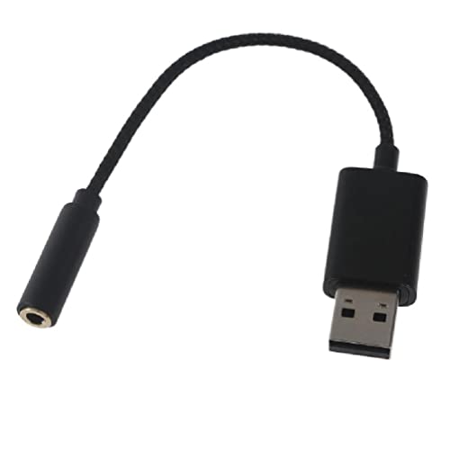 xzmnxzzme USB-auf-3,5-mm-Klinkenstecker, Audio-Adapter, USB-Soundkarte mit TRRS-4-poligem Mikrofon, USB-auf-AUX-Kabel, USB auf 3,5-mm-Klinkenstecker, Audio-Adapter für Headset mit Mikrofon unterstützt von xzmnxzzme