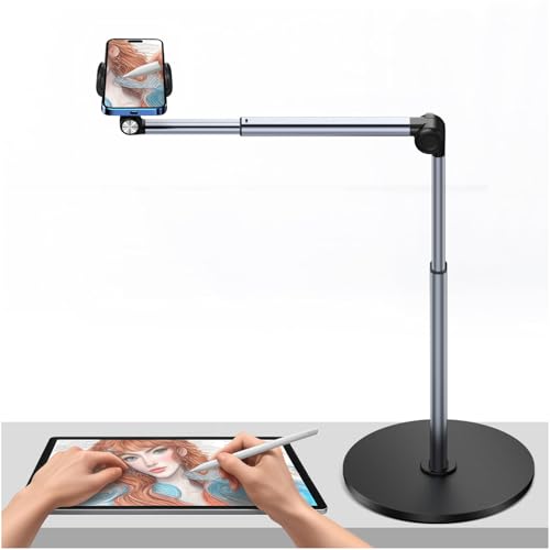 yAyusi Robuster Aluminium-Überkopf-Telefonständer, 38,1 cm langer Arm, iPhone-Halterung für Videoaufnahmen yAyusi Robuster Aluminium-Überkopf-Telefonständer, 38,1 cm langer Arm, iPhone-Halterung für Videoaufnahmen von yAyusi