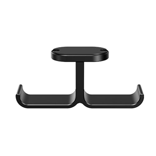 Mehrzweck Kopfhörerhalter Mit Doppelhaken Elegantes Metall Rack Unter Dem Schreibtisch Aufhänger Für Kopfhörer Schwarz Mehrzweck Kopfhörerhalter Mit Doppelhaken Elegantes Metall Rack Unter Dem Schreibtisch Aufhänger Für Kopfhörer Schwarz von yabaikekeji