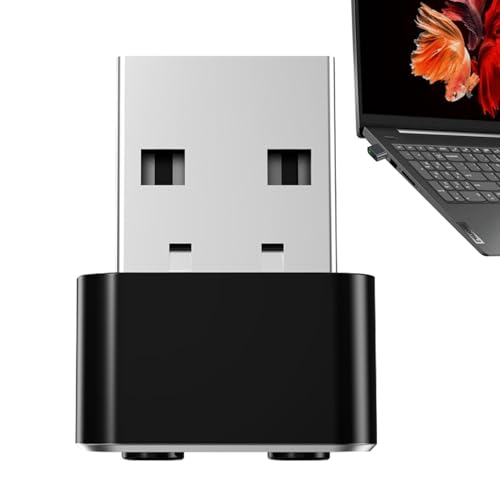 yakermur Automatische Mäuse Wiggler, Mäuse -Mover -Geräte | Shaker USB Port,Kein Software -Plug & Play -Nicht nachweisbares Auto Jiggler Shaker -Gerät für Computer -Laptop von yakermur