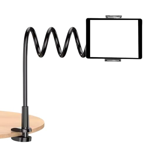yakermur Handy-Halterung für Bett, Schwanenhals, 360 Grad drehbar, verstellbarer Clip mit rutschfestem Schnellverschluss-Design, Klemme für Nachttischbetrachtung yakermur Handy-Halterung für Bett, Schwanenhals, 360 Grad drehbar, verstellbarer Clip mit rutschfestem Schnellverschluss-Design, Klemme für Nachttischbetrachtung von yakermur